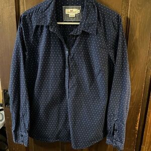 Vineyard Vines Navy Polka Dot Button Down Shirt